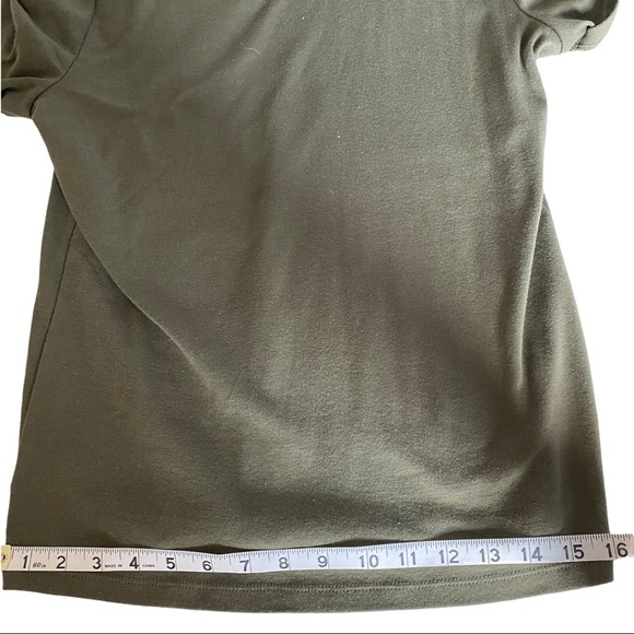 Lauren Ralph Lauren Spring Classic Women Olive Gold Hardware Top Sz LP NWT - Picture 7 of 9